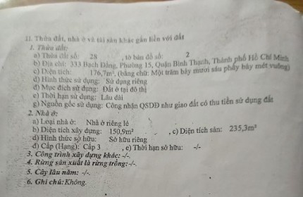 Gia đình tôi cấn Bán Nhà 195 Nguyễn Thượng Hiền , P6 , Q Bình Thạnh : 6 tầng :chỉ còn 10 ty8